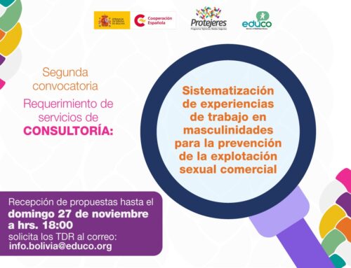 Consultoría: Sistematización de experiencias de trabajo en masculinidades para la prevención de la explotación sexual comercial (segunda convocatoria)
